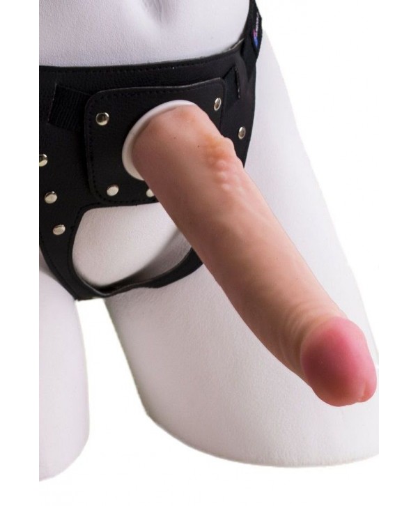 Реалистичный страпон Harness из трусиков и насадки-фаллоса - 18,5 см.