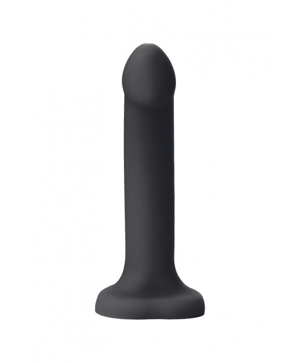 Черный фаллос с имитацией эякуляции Silicon Cum Dildo L - 19,6 см.