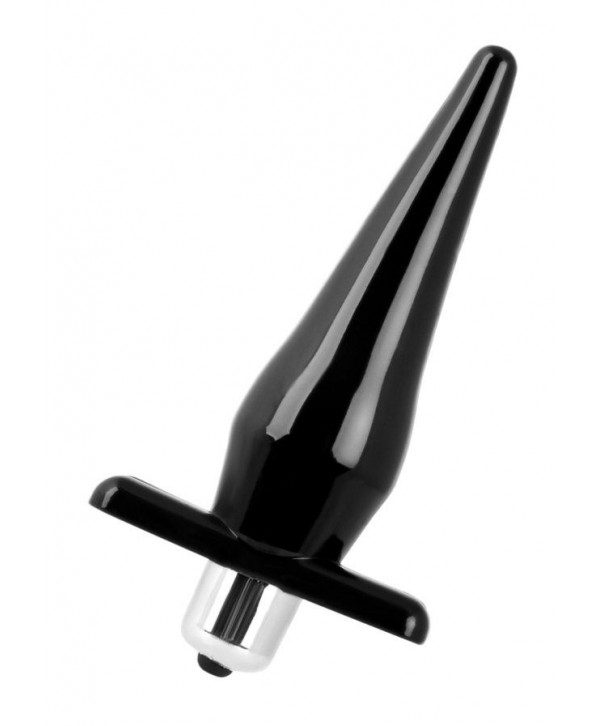 Черная водонепроницаемая вибровтулка Black Red - 12,7 см.