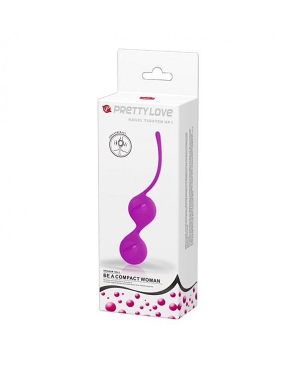Лиловые вагинальные шарики на сцепке Kegel Tighten Up I