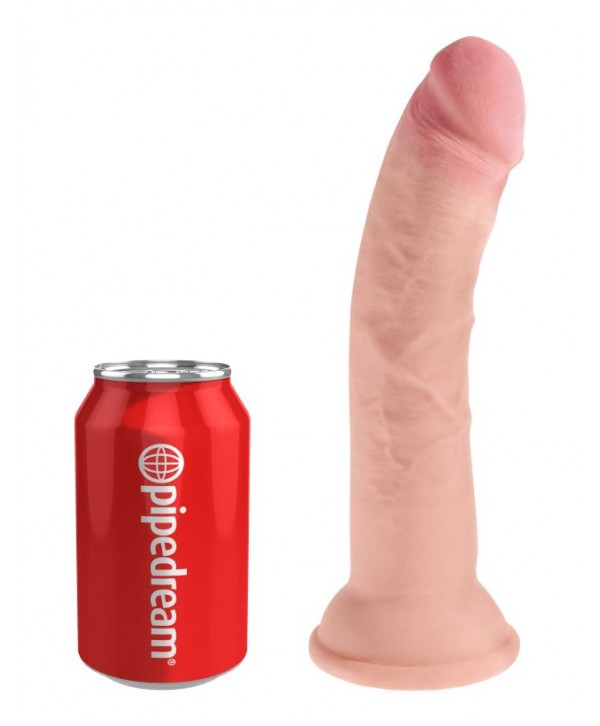 Телесный фаллоимитатор на присоске 8  Triple Density Cock - 24,1 см.