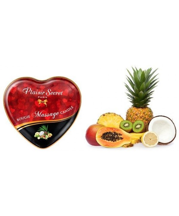 Массажная свеча с ароматом экзотических фруктов Bougie Massage Candle - 35 мл.