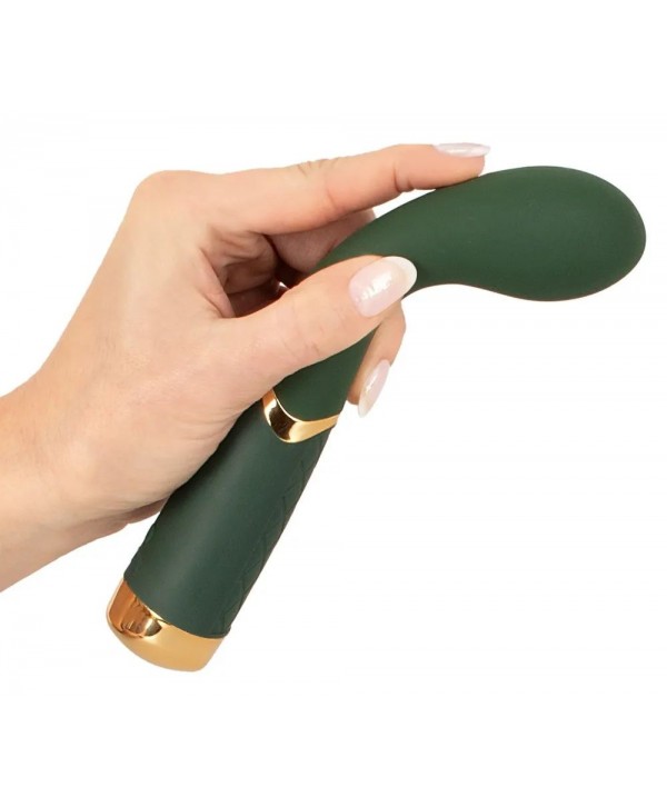 Зеленый стимулятор точки G Luxurious G-Spot Massager - 19,5 см.