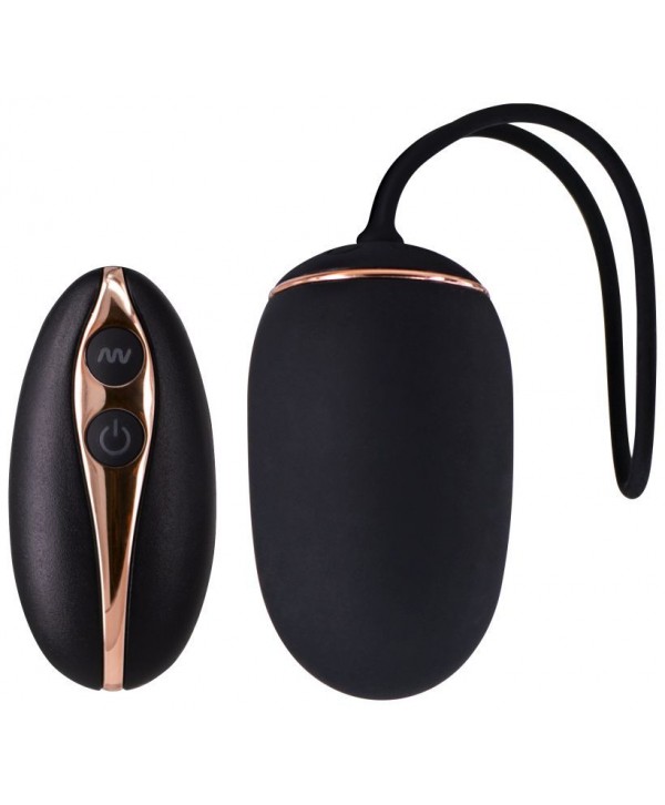 Черное виброяйцо с пультом ДУ LUXURY POWER REMOTE BULLET