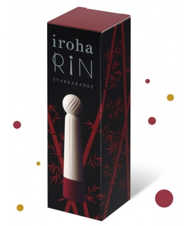 Бежевый вибратор с шаровидной мягкой головкой IROHA Rin Akane - 14,8 см.