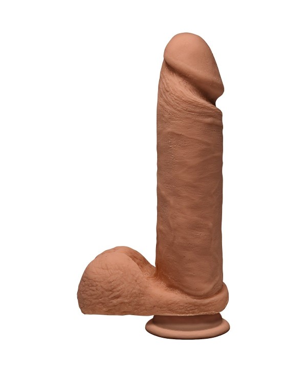 Фаллоимитатор-мулат The D Perfect D 8  Caramel - 20,3 см.