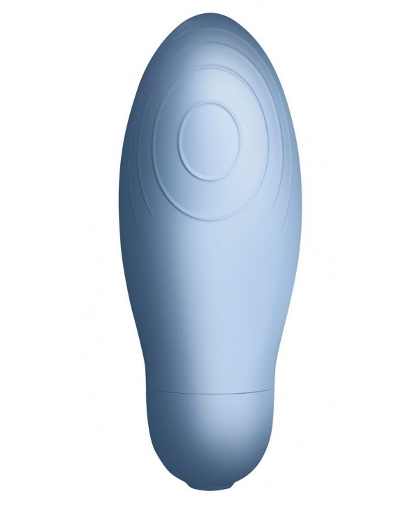 Голубой клиторальный стимулятор Blue Bae - 12,4 см.