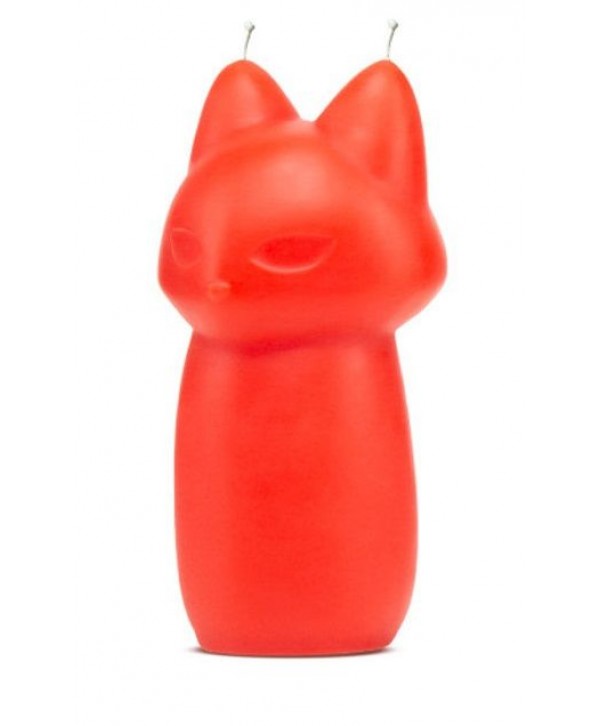 Красная БДСМ-свеча в форме злой кошки Fox Drip Candle