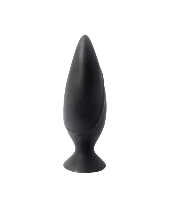 Черная большая анальная пробка Mojo Spades Large Butt Plug - 12 см.