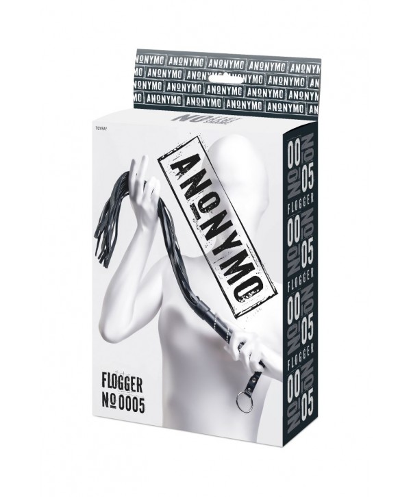 Черный флоггер Anonymo - 64 см.