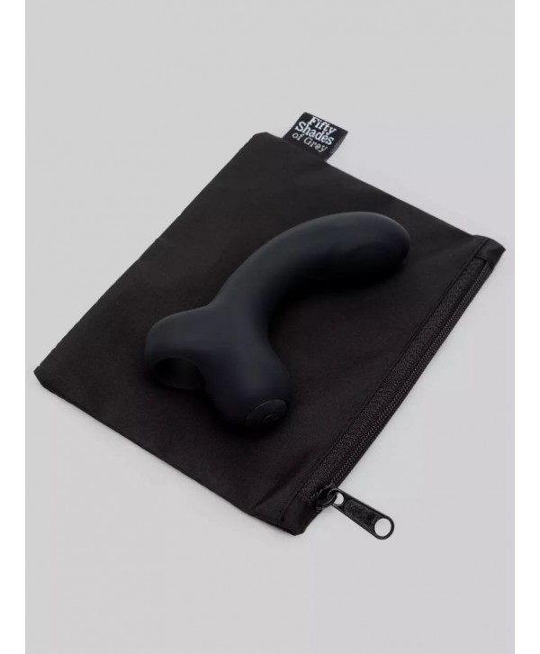 Черный вибратор на палец для G-стимуляции Sensation Rechargeable G-Spot Vibrator