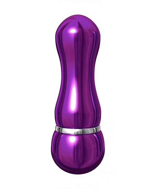 Фиолетовый алюминиевый вибратор PURPLE SMALL - 7,5 см.