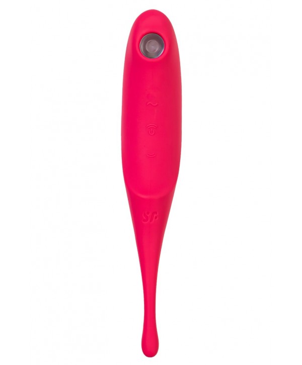 Красный вакуум-волновой стимулятор клитора Satisfyer Twirling Pro