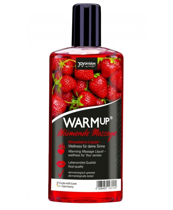 Разогревающее масло WARMup Strawberry - 150 мл. 