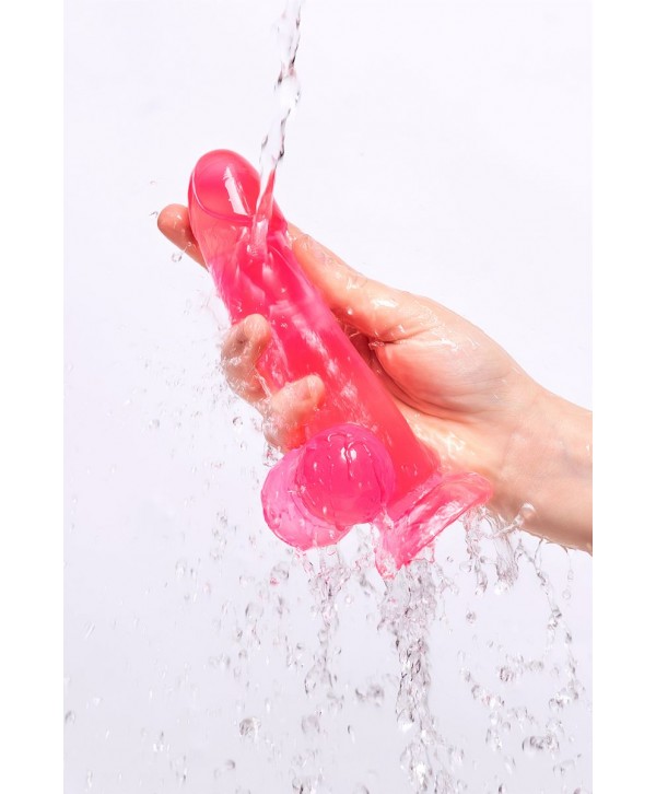 Розовый реалистичный фаллоимитатор Fush - 18 см.