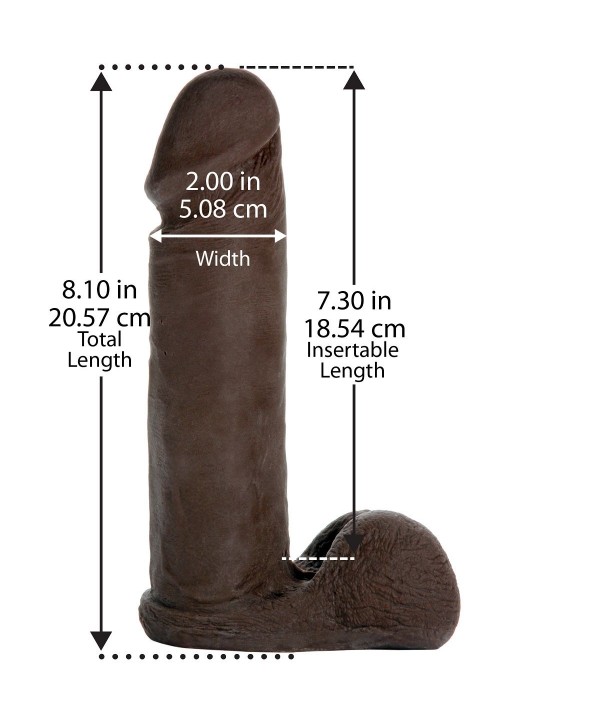 Насадка-реалистик Vac-U-Lock 8  ULTRASKYN Cock - 20,6 см.