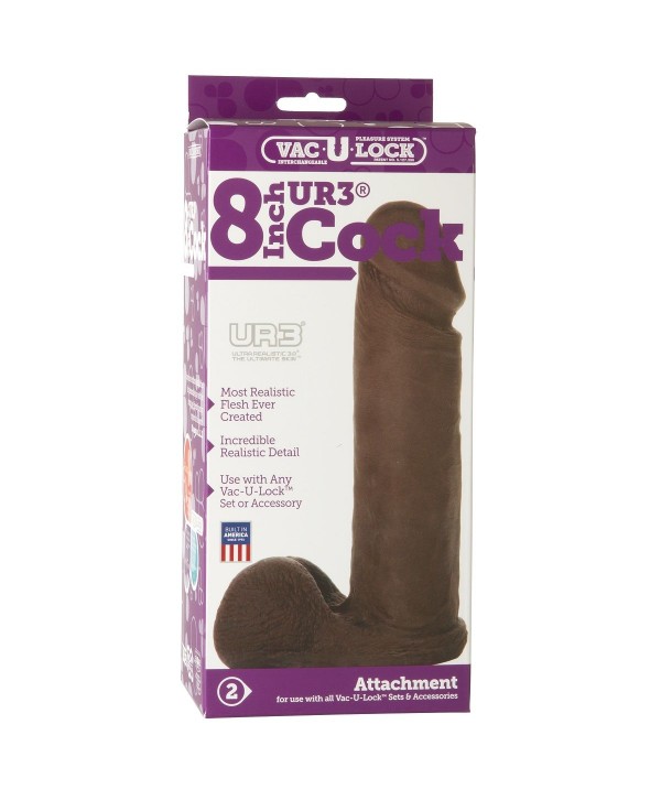 Насадка-реалистик Vac-U-Lock 8  ULTRASKYN Cock - 20,6 см.