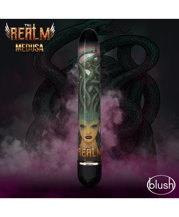 Фиолетовый вибратор Medusa - 17,7 см.
