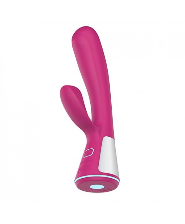 Розовый интерактивный вибратор Kiiroo Ohmibod Fuse - 18 см.