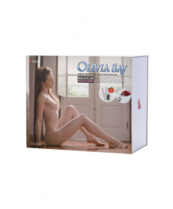 Вибрирующий мастурбатор-полуторс Olivia Say: вагина и анус