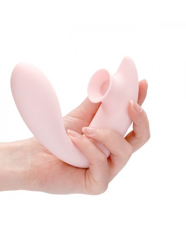 Розовый вибратор для G-точки Irresistible Desirable с бесконтактной клиторальной стимуляцией