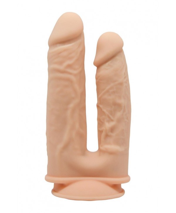 Телесный анально-вагинальный фаллоимитатор Double Penetrator - 19,5 см.
