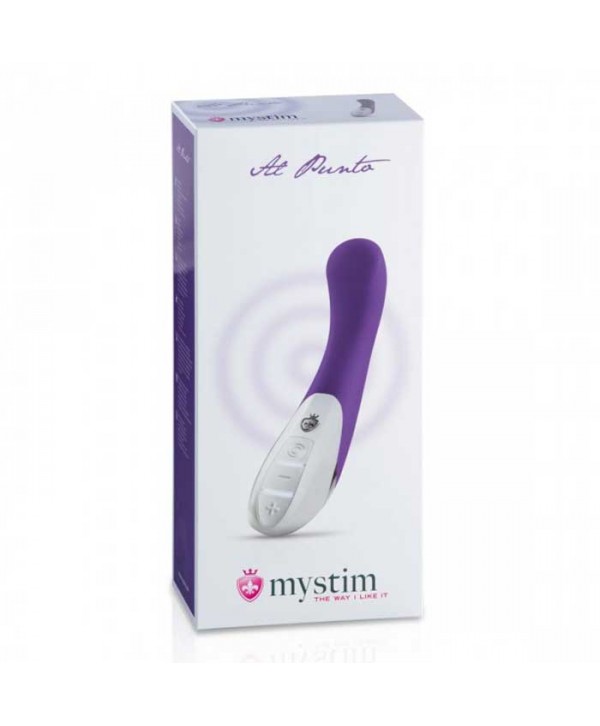 Фиолетовый вибратор Mystim Al Punto - 25 см.