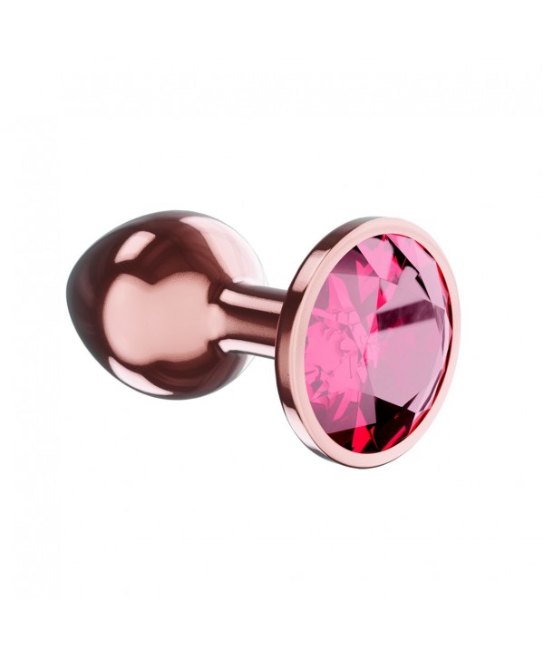 Пробка цвета розового золота с малиновым кристаллом Diamond Ruby Shine L - 8,3 см.
