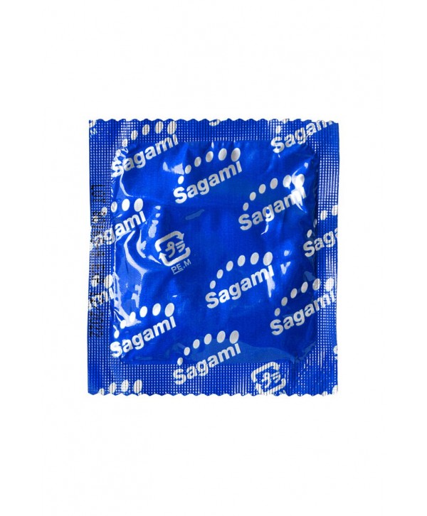 Фиолетовые презервативы Sagami 6 FIT V с волнообразной текстурой - 12 шт.