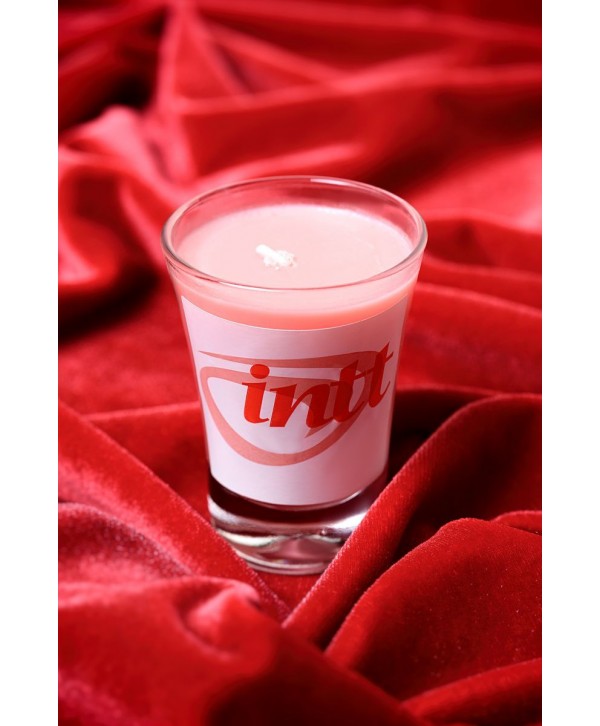 Массажная свеча для поцелуев Strawberry с ароматом клубники - 30 гр.