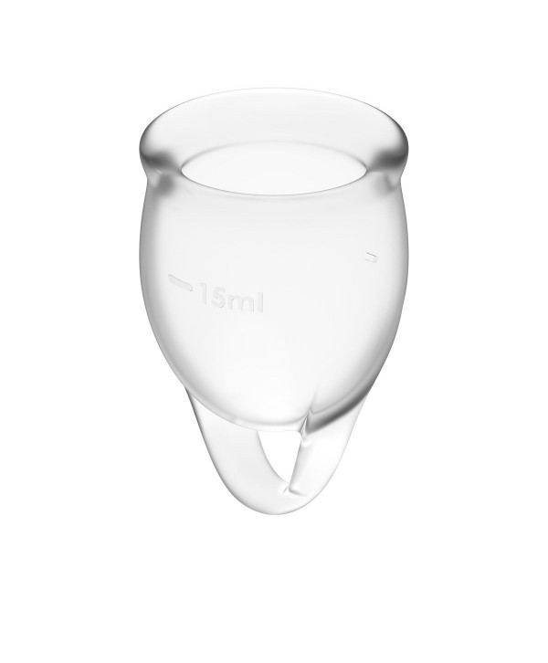 Набор прозрачных менструальных чаш Feel confident Menstrual Cup