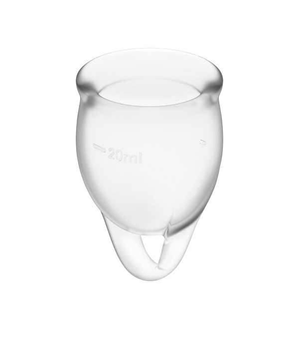 Набор прозрачных менструальных чаш Feel confident Menstrual Cup