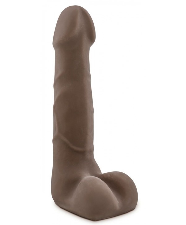 Коричневый фаллоимитатор Derrick - 17,78 см.