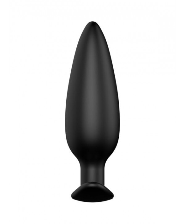 Черная анальная пробка №07 Self Penetrating Butt Plug - 12 см.
