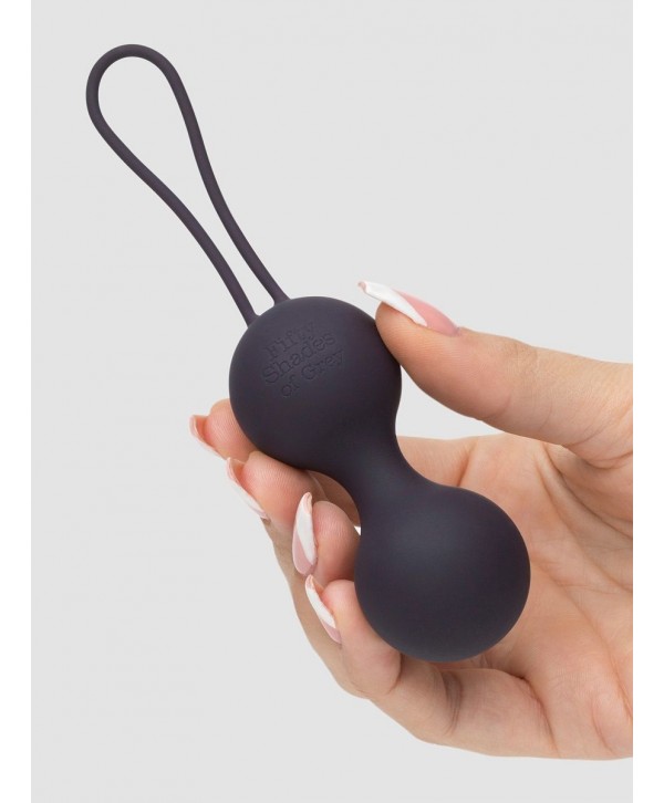 Черные, меняющие цвет вагинальные шарики Inner Goddess Colour-Changing Jiggle Balls 90g