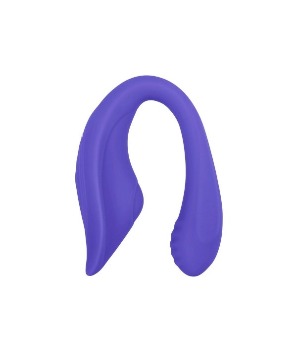 Фиолетовый гибкий вибростимулятор с пультом ДУ Anywhere Vibe 