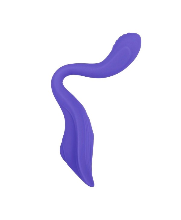 Фиолетовый гибкий вибростимулятор с пультом ДУ Anywhere Vibe 