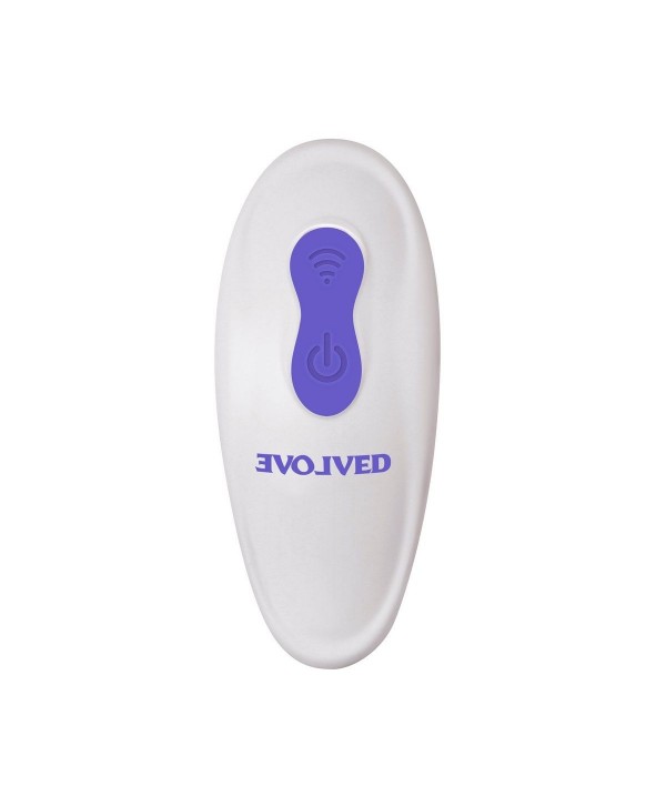 Фиолетовый гибкий вибростимулятор с пультом ДУ Anywhere Vibe 