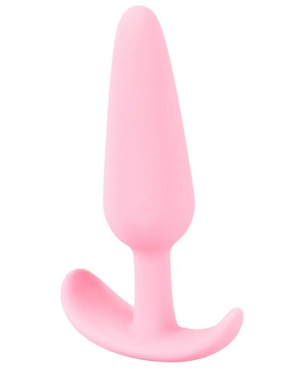 Розовая анальная втулка Mini Butt Plug - 8,4 см.