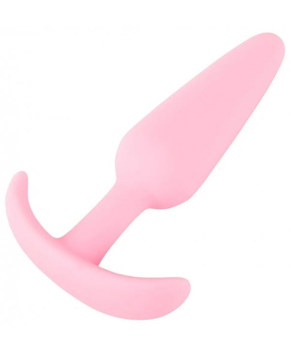 Розовая анальная втулка Mini Butt Plug - 8,4 см.