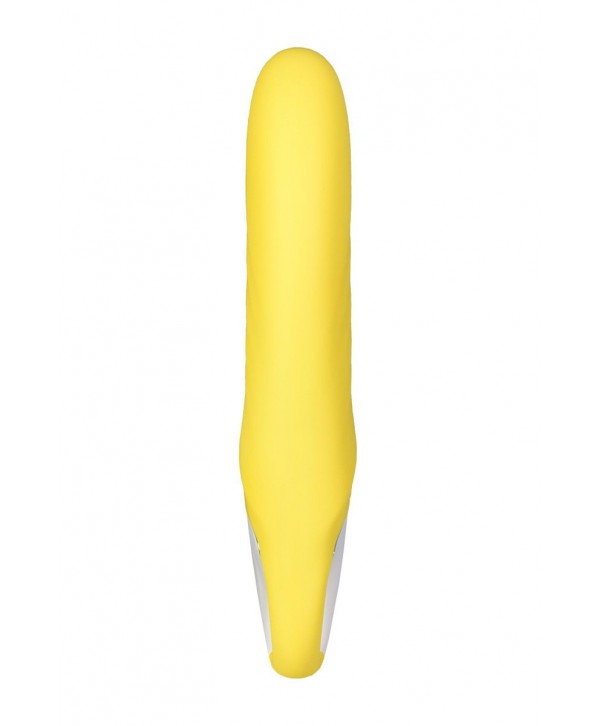 Жёлтый вибратор Satisfyer Yummy Sunshine - 22,5 см.