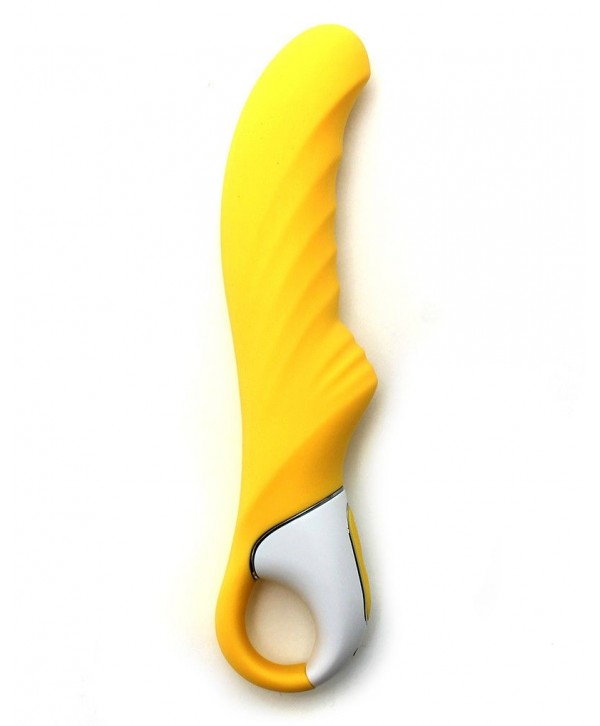 Жёлтый вибратор Satisfyer Yummy Sunshine - 22,5 см.