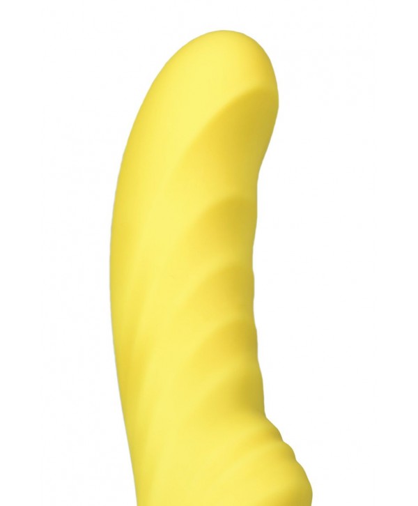 Жёлтый вибратор Satisfyer Yummy Sunshine - 22,5 см.