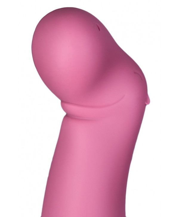 Вибратор Satisfyer Petting Hippo с загнутым кончиком - 22,9 см.