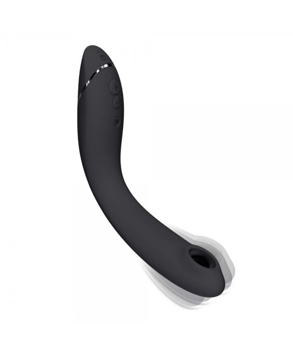 Темно-серый стимулятор G-точки Womanizer OG c технологией Pleasure Air и вибрацией - 17,7 см.