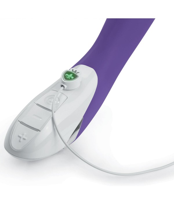 Фиолетовый вибратор Mystim Elegant Eric - 27 см.