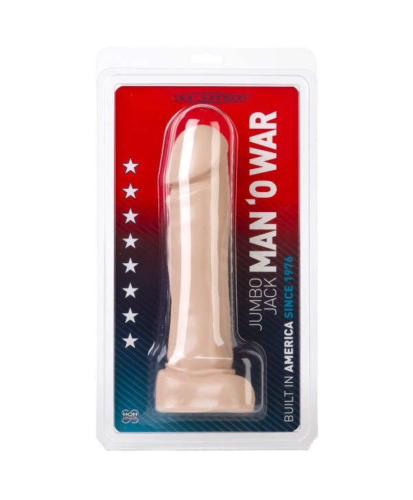 Телесный дилдо Jumbo Jack MAN O  WAR - 25 см.