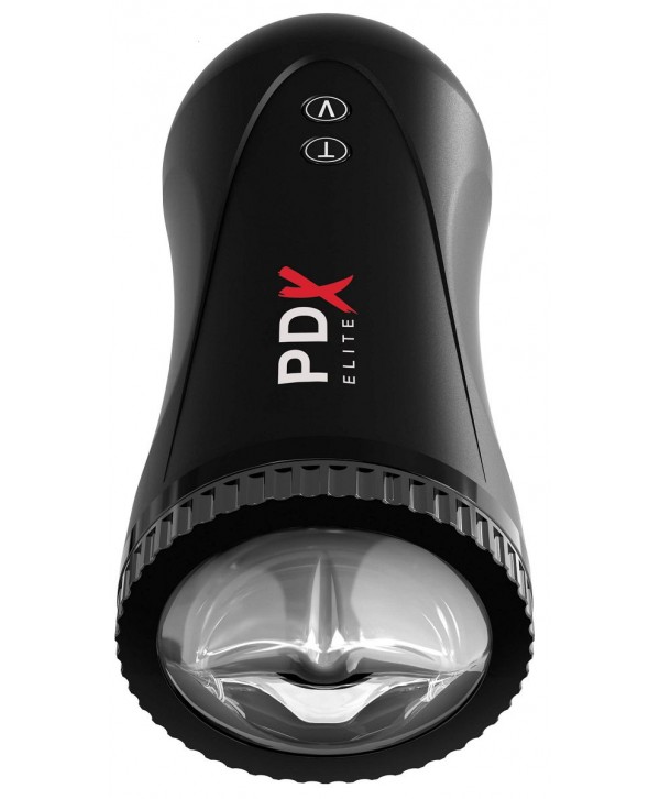 Черный автоматический мастурбатор-ротик Moto Stroker
