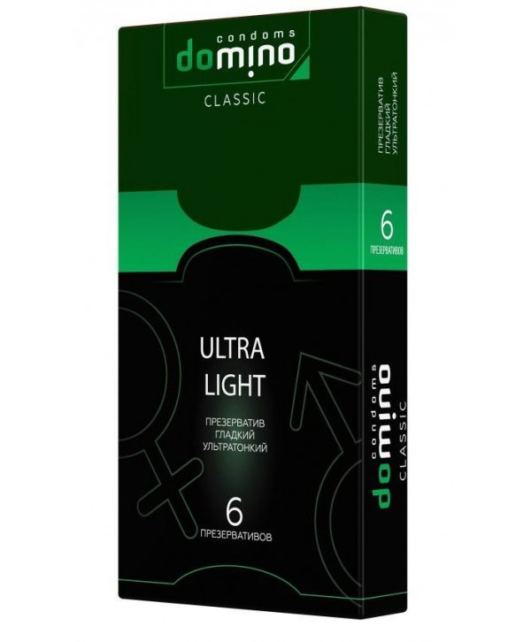 Супертонкие презервативы DOMINO Classic Ultra Light - 6 шт.