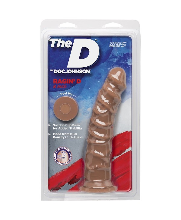 Фаллоимитатор-мулат на присоске The D Ragin’ D 8  - 20,3 см.